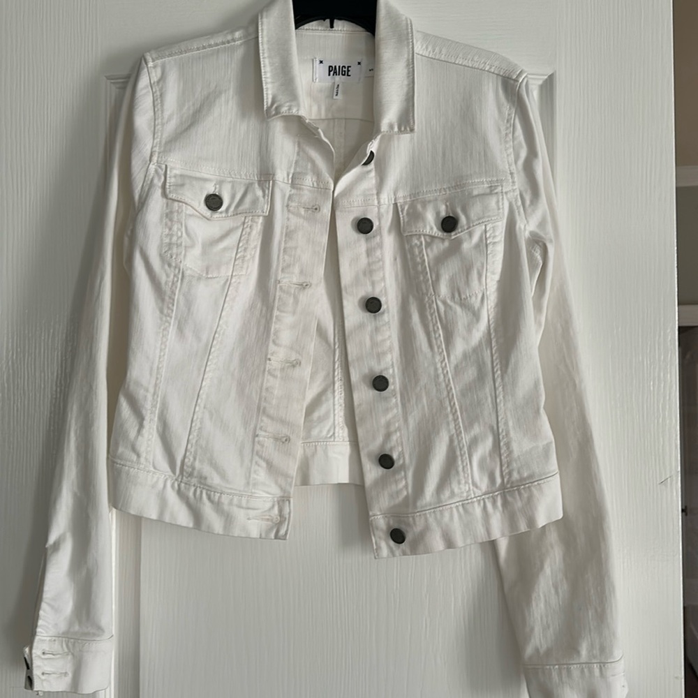 Paige- White Denim Jacket, size Small